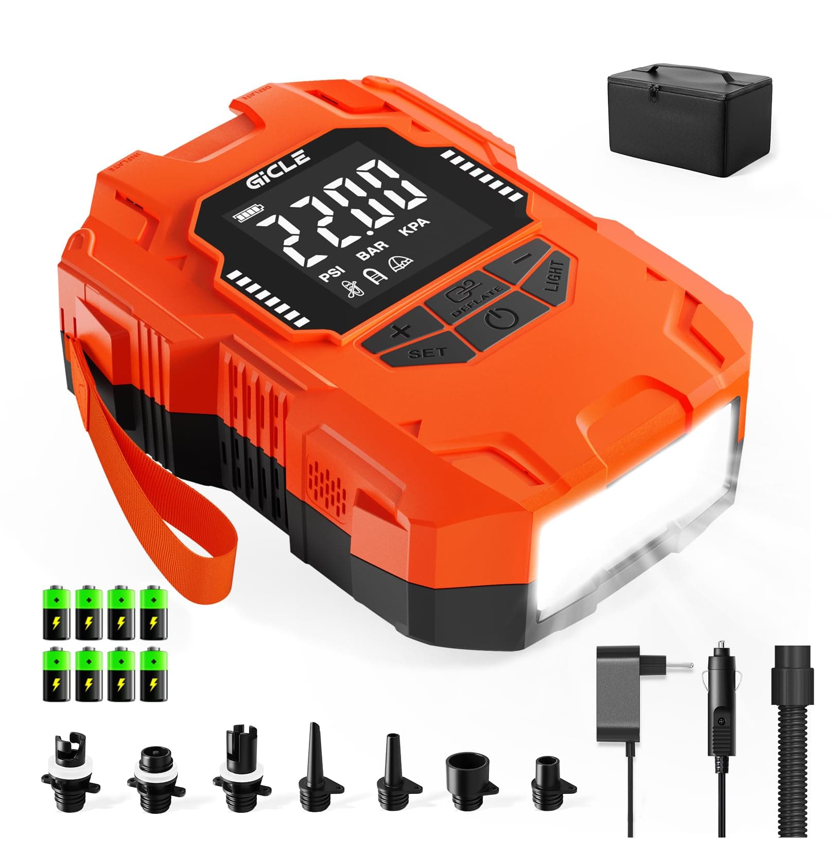 GICLE Sup Pumpe Akku, Tragbare 22PSI Inflator Sup Pumpe Elektrisch 🌊
