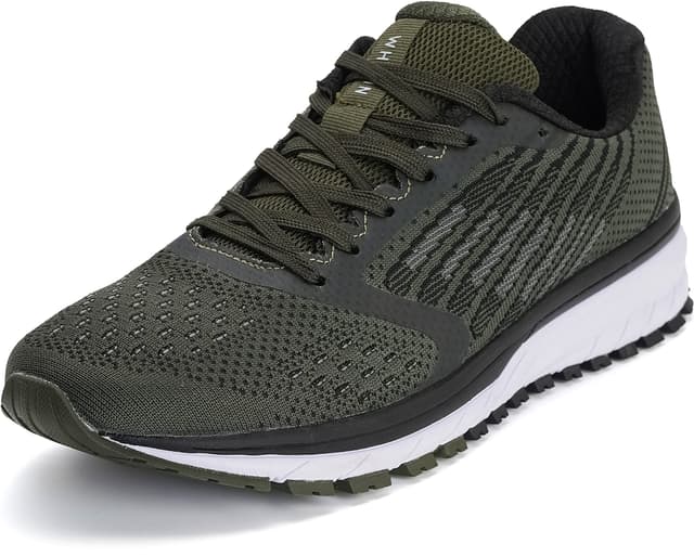 WHITIN Laufschuhe Herren Damen Turnschuhe Sportschuhe Mit 9 Farben 36-47 41 EU Armee Grün 🏃‍♂️🏃‍♀️