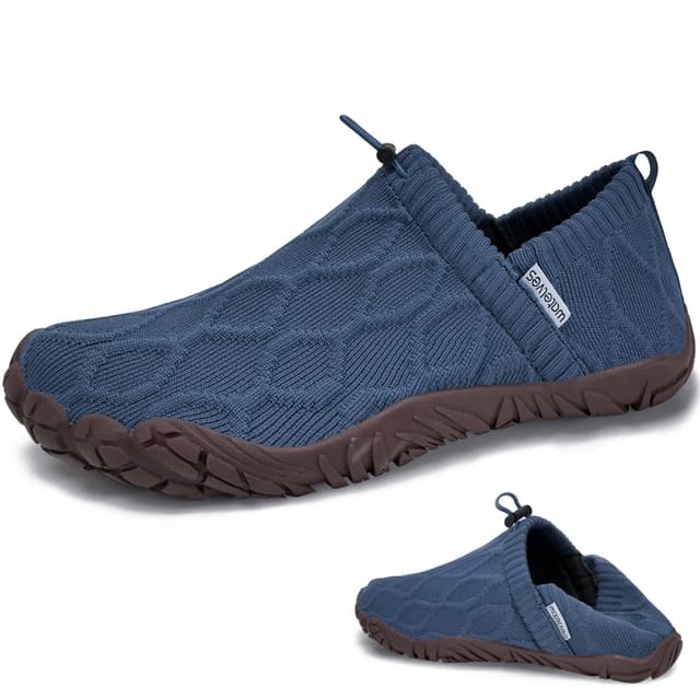 WateLves Unisex Barfußschuhe: Leichte Indoor & Outdoor Zehenschuhe in Blau 40 EU 👣