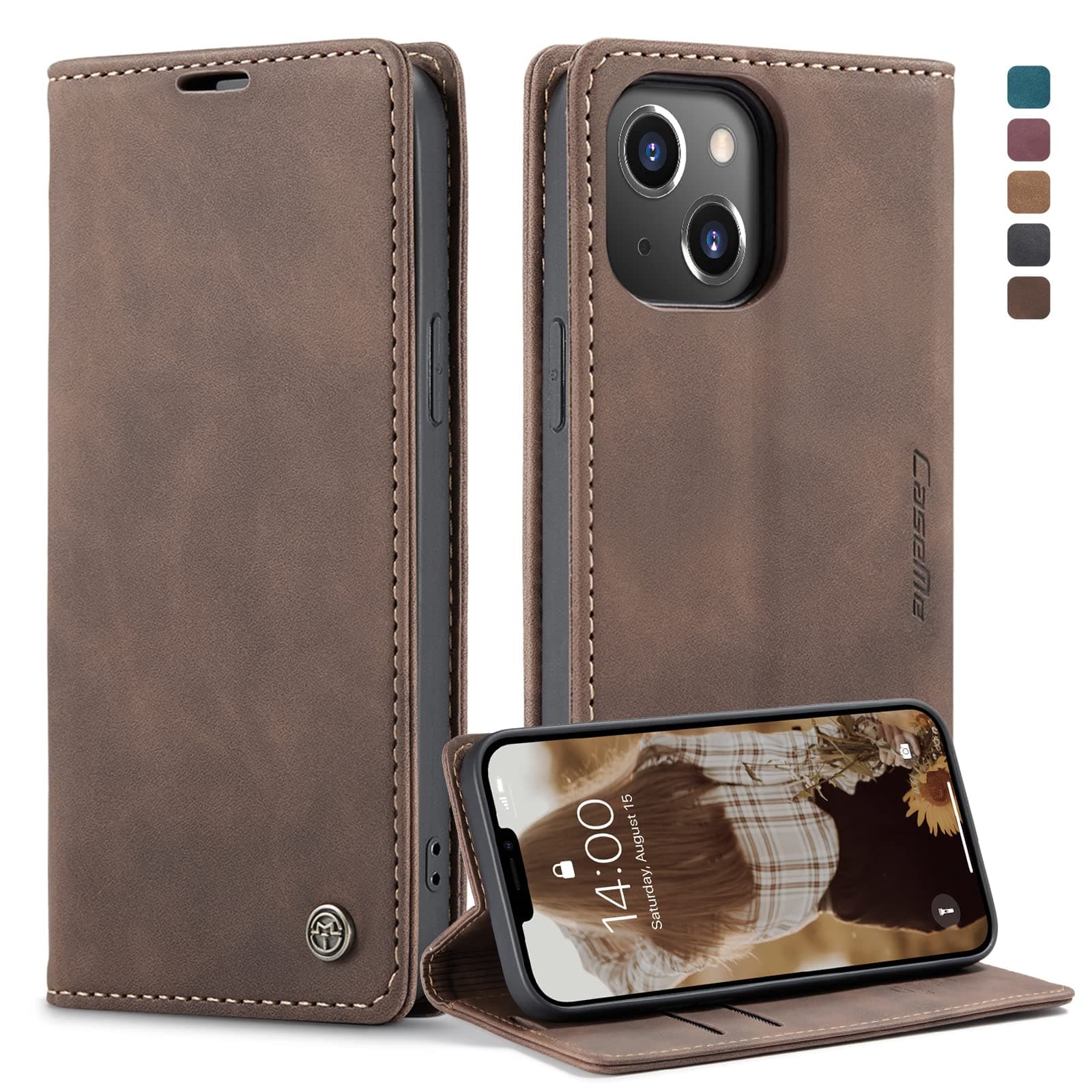 Owlhold Hülle iPhone 13 Klapphülle Premium Lederhülle 🦉📱