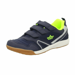 👧👟 Lico Mädchen Boulder V Hallenturnschuhe 33 EU Marine Lemon 🍋 - Sportschuh für Kinder und Jugendliche Angebot bei HelloDeals