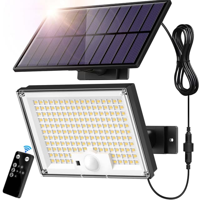 SIGRILL Solarlampen mit Bewegungsmelder 172LED - Deal des Tages! 🌞