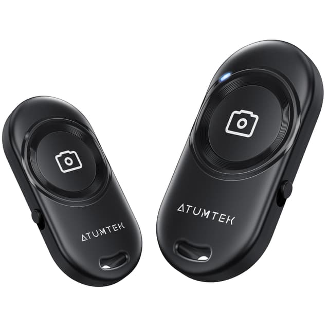 📸🔗 ATUMTEK Bluetooth Kamera-Fernbedienung (2er-Pack) - Stylisches Schwarz