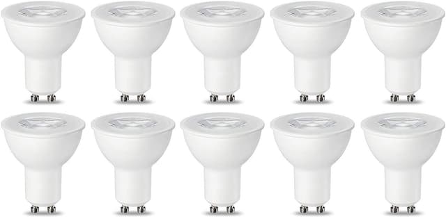 🌟 Super Deal: Amazon Basics GU10 LED Lampe, 5.5W - 10Stück dimmbar Warmweiß