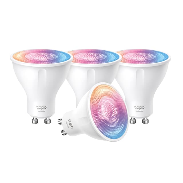 🌟 4er Pack Mehrfarbige Tapo Smarte WLAN Glühbirne GU10 L630 4pcs 🌈