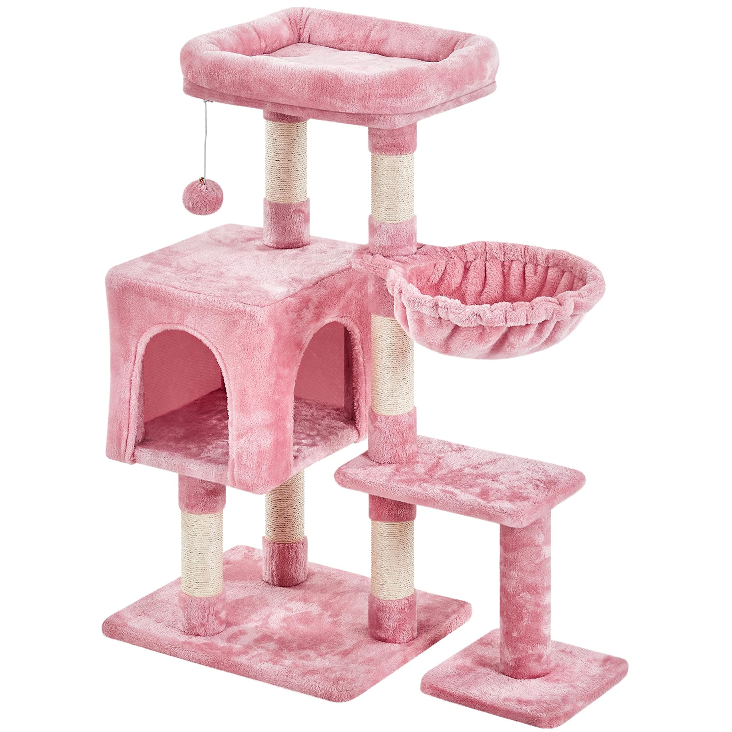 🐱🌸 Yaheetech Kratzbaum 96 cm hoch Katzenbaum Kletterbaum für Katzen 🌸🐱