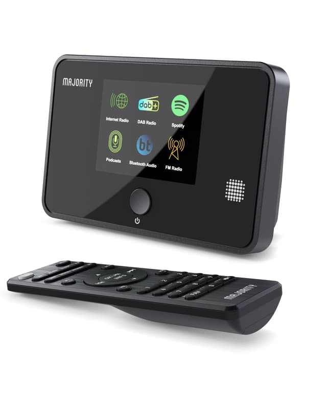 🎶 Radio DAB Plus Internetradio WLAN Tuner mit DAB+ | Internet Radio WLAN Adapter mit Spotify, Bluetooth-Konnektivität, Fernbedienung, Farbdisplay | MAJORITY Robinson Digitalradio 🎵