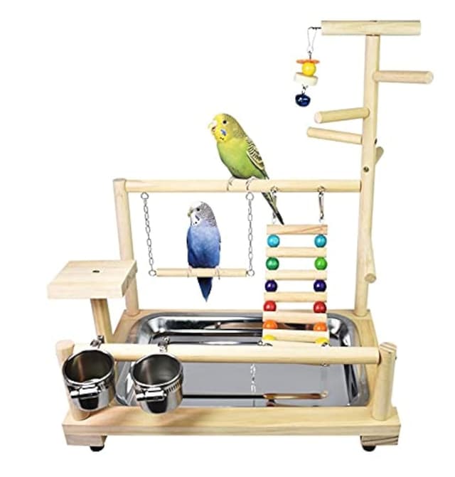 Papagei Vogel Spielplatz 🐦 Rabatt-Angebot! Sparen Sie 20% auf Parrot Playstand W140