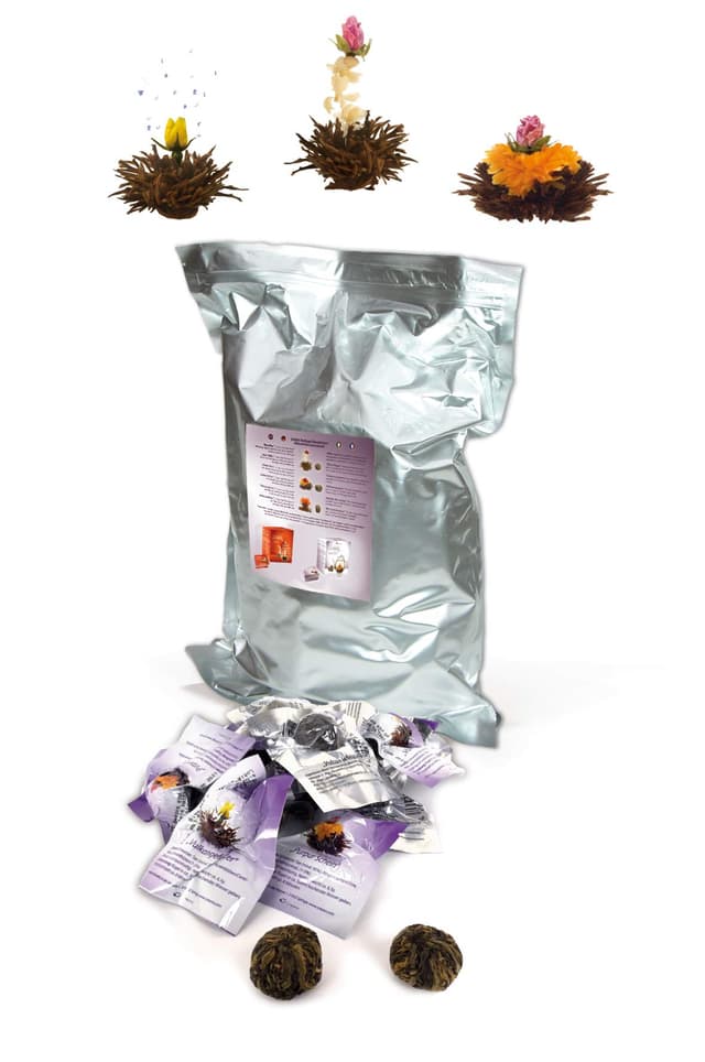 Angebot: Creano Teeblumen 36 Teekugeln Schwarzer Tee Großpackung 🌹🍵