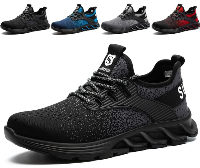 🔥 SUADEX Sicherheitsschuhe Stahlkappenschuhe 37-48 EU 43 EU 0 Schwarz - 33.99€