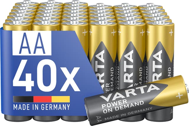 VARTA Batterien AA, 40 Stück - Power on Demand 🔋💡🔌