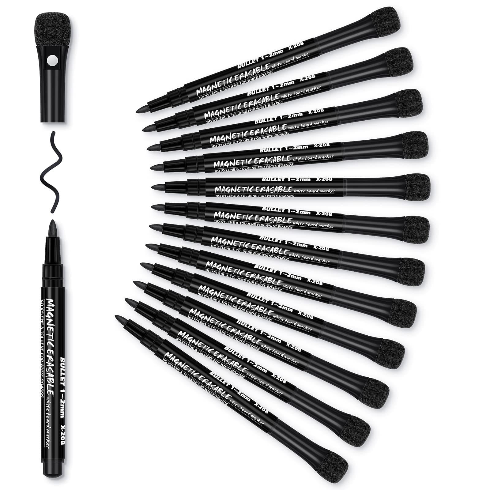 Angebot: Whiteboard Stifte Schwarz Whiteboard Marker 🖊️🎨