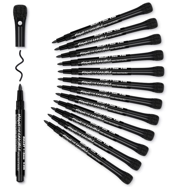Angebot: Whiteboard Stifte Schwarz Whiteboard Marker 🖊️🎨