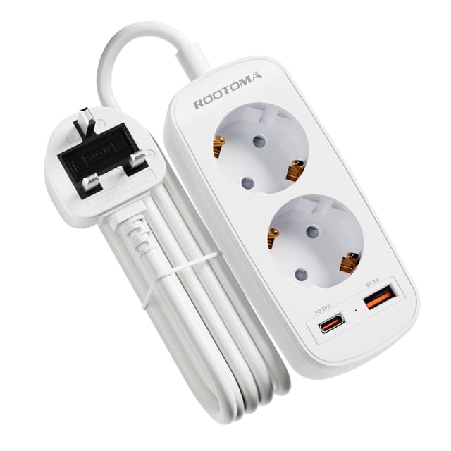 🔌 Adapter England Deutschland Stecker mit USB Schnellladung | UK Reiseadapter