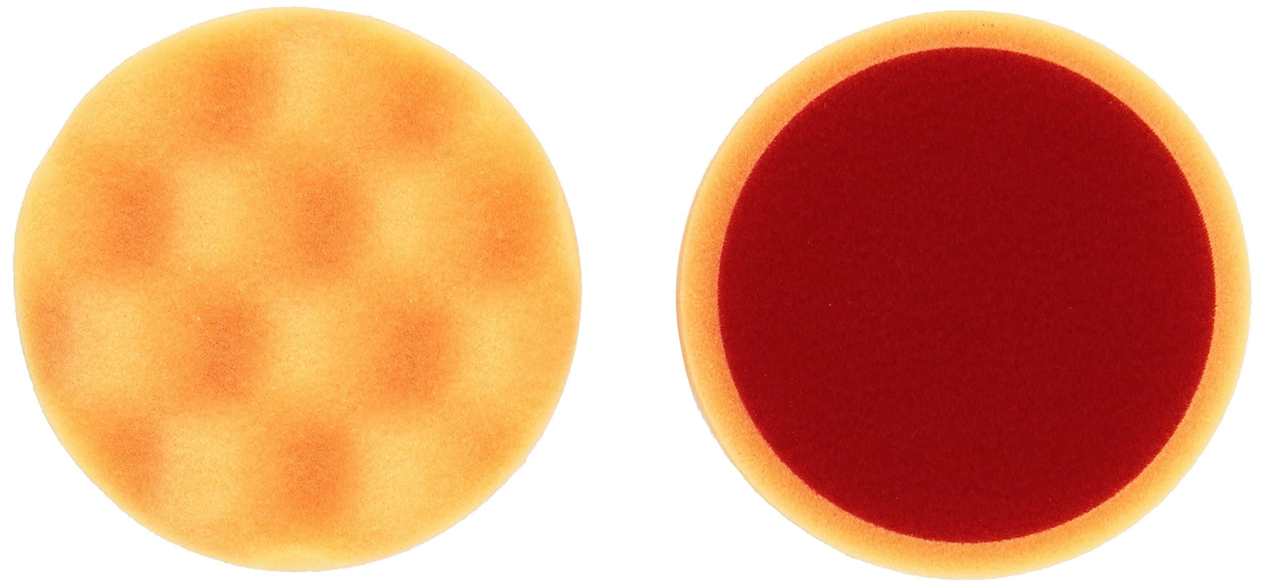 🚗 ALCLEAR 568030AH Polierpad gegen Hologramme, Auto Polierschwämme, gewaffelt, Durchmesser: 80x25 mm, orange,2er Set 🧽