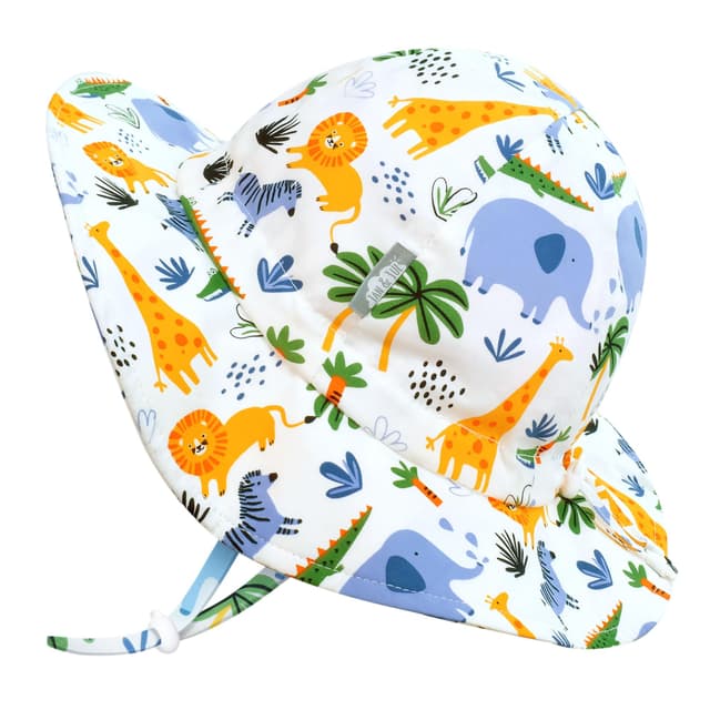 Jan & Jul Kinder 50+ UPF 'Grow-with-Me' Aqua-Dry Eimer-Sonnenhut 2-5 Jahre Safari 🌞👒