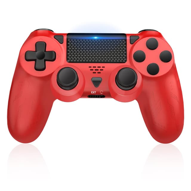 🎮 Lapezei Wireless Controller für Ps4 - Dual Vibration Game Controller Joystick mit Turbo und 3.5mm Audio Jack/LED/Touch Pad