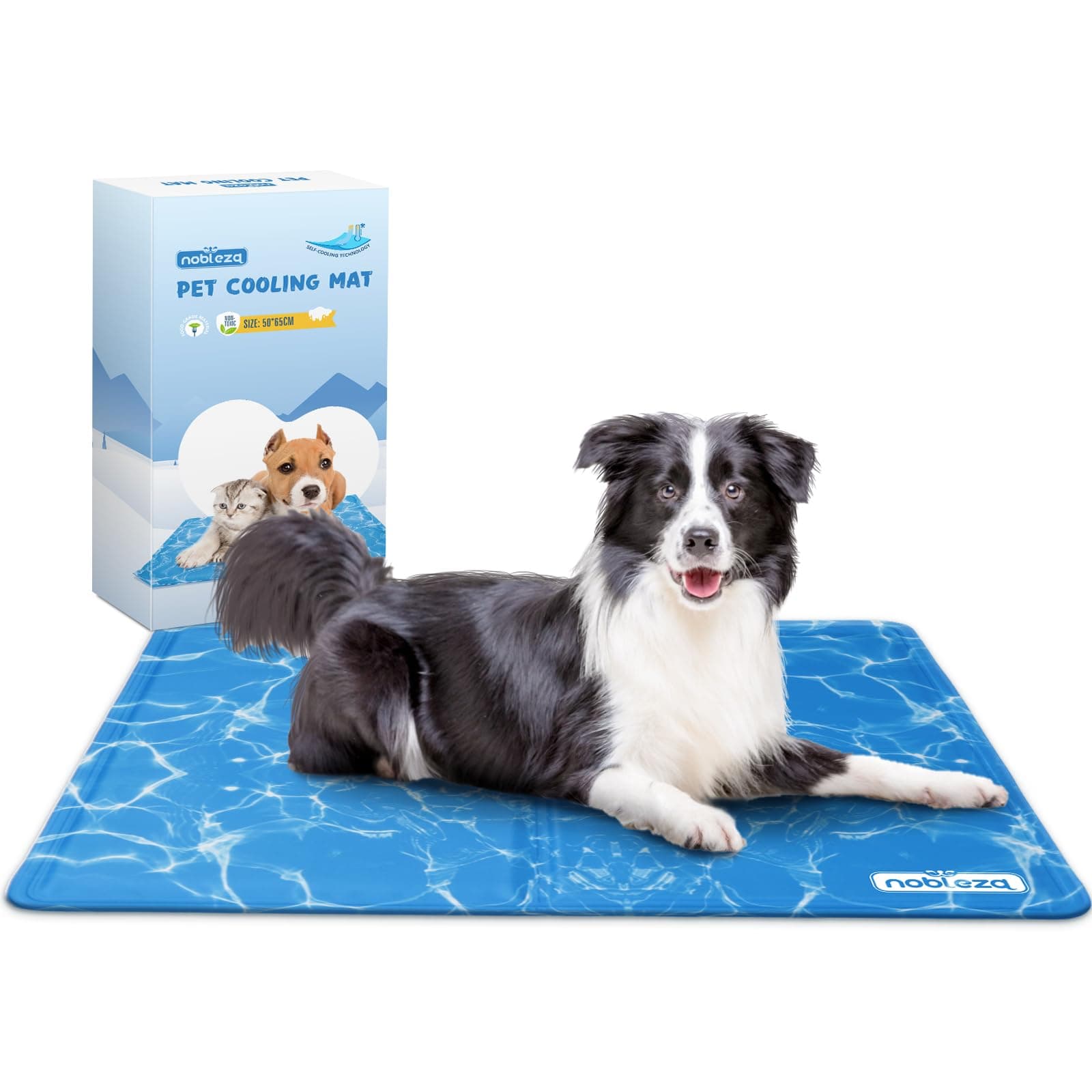 Nobleza Kühlmatte für Hunde und Katzen 🐶🐱 Selbstkühlende Gelauflage Sommermatratze