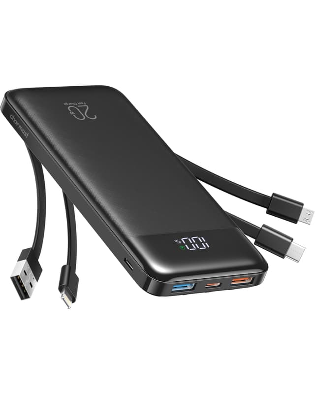 Charmast Power Bank 22,5W 20000mAh Schwarz 📱🔋