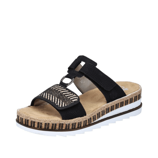 🔥 Super Deal! Rieker Damen Sandale 39 EU Schwarz - Nur 35.93€