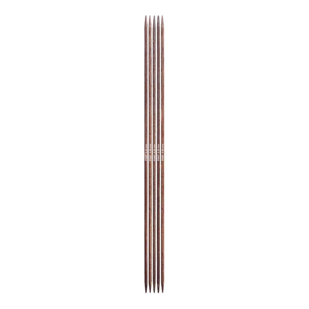 Pony Perfect Nadelspiel Holz 20cm 2,50mm -1Stk (20cm, 2.50mm)