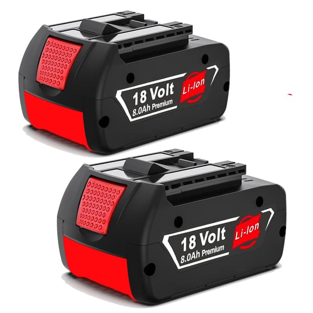 2X 8.0Ah/8000mAh Ersatzakku für 18V BAT618 BAT618G BAT609 BAT609G BAT619 BAT619G BAT610G BAT610 BAT612 BAT622 18V Akku Ersatzteile 8.0Ah AKKU