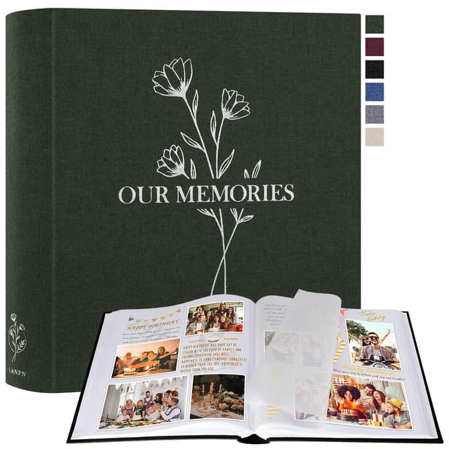 Großes OUR MEMORIES Leinen Fotobuch zum Selbstgestalten 📸📘