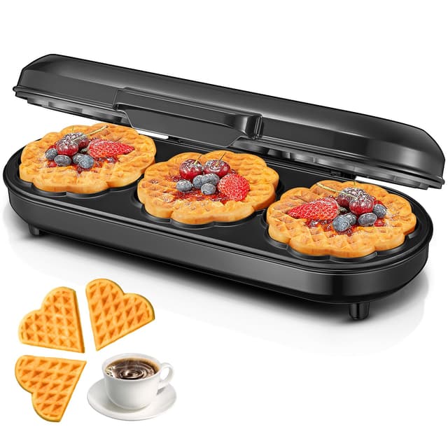 🧇🎉 Super Deal! FOHERE 1200W King Size Waffeleisen für nur 33.29€!