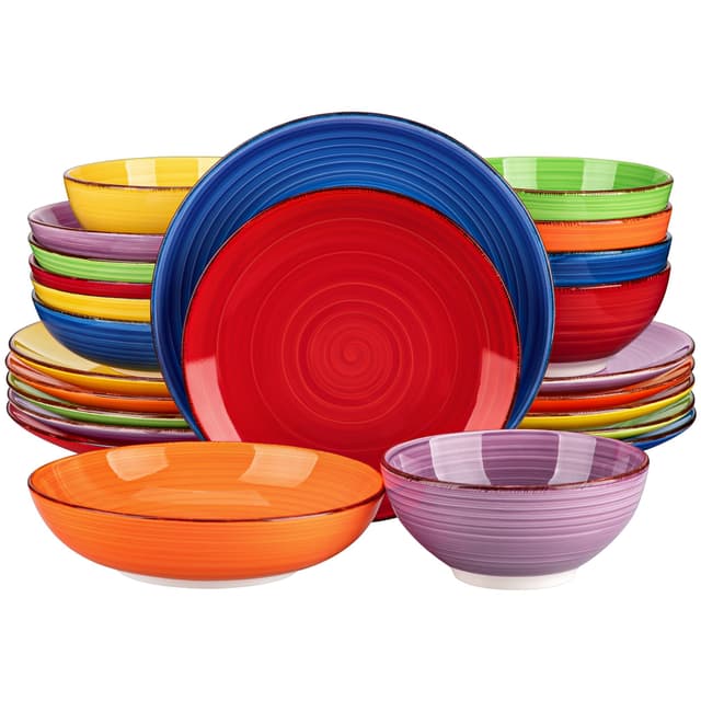 🍽️ Tafelservice 6 Personen, vancasso Bonita 24tlg Geschirrset 🌺