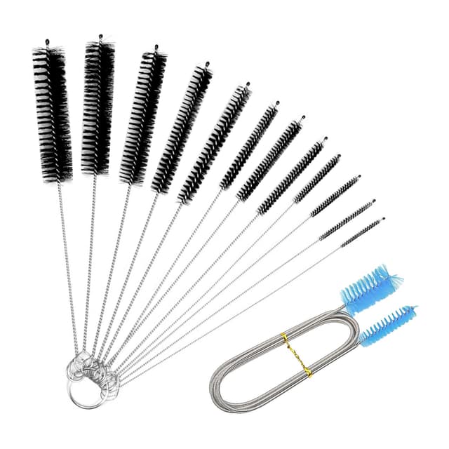 🧼🧹 Klein Reinigungsbürste Set, 12 Stück Strohhalm Bürste Set mit Flexibler Reinigungsbürste! 🧽🌟