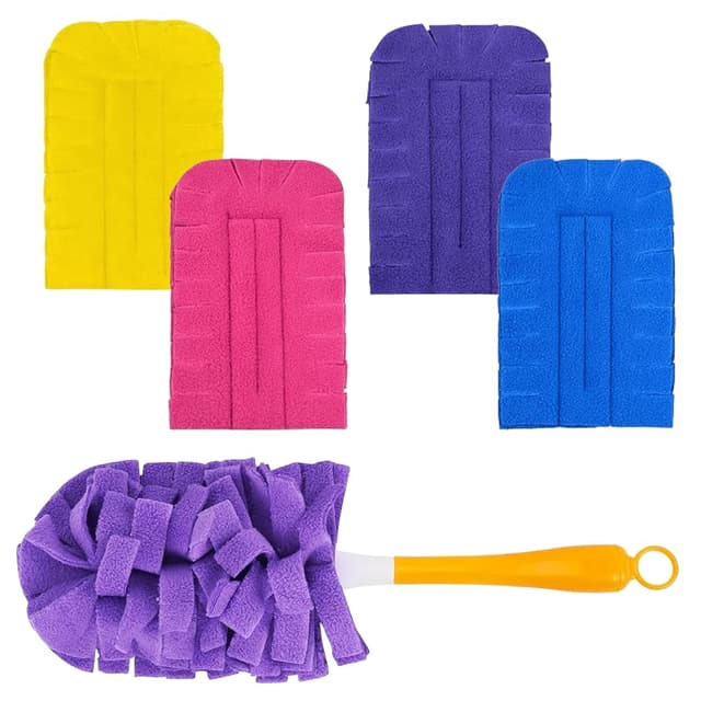 🌟 4 Stück Staubmagnet Nachfüllpack für Swiffer + 1 Griff 🧹💰