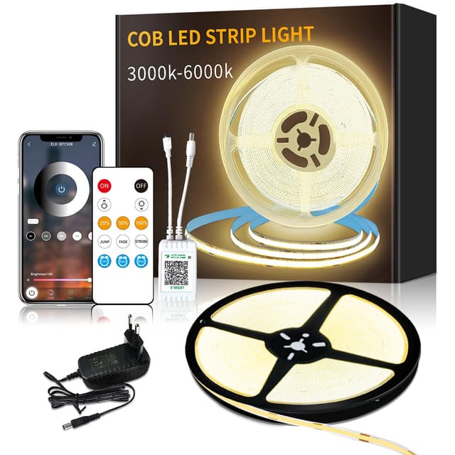 Yeewhale COB LED Strip 10m mit APP Steuerung und Fernbedienung