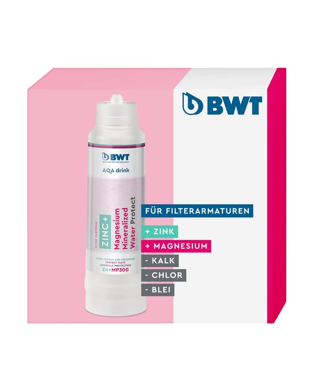🌊💧🔵 BWT Wasserfilter AQA drink Zinc + MP300 | Filterkerze mit Zink & Magnesium