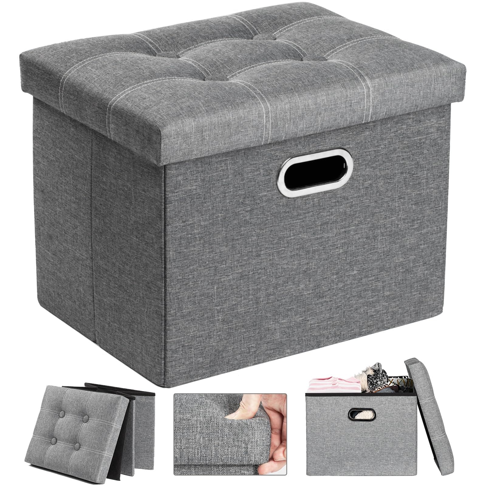 COSYLAND Sitzbank mit Stauraum – Faltbare Sitzbank für Flur, Wohnzimmer & Schlafzimmer 😍