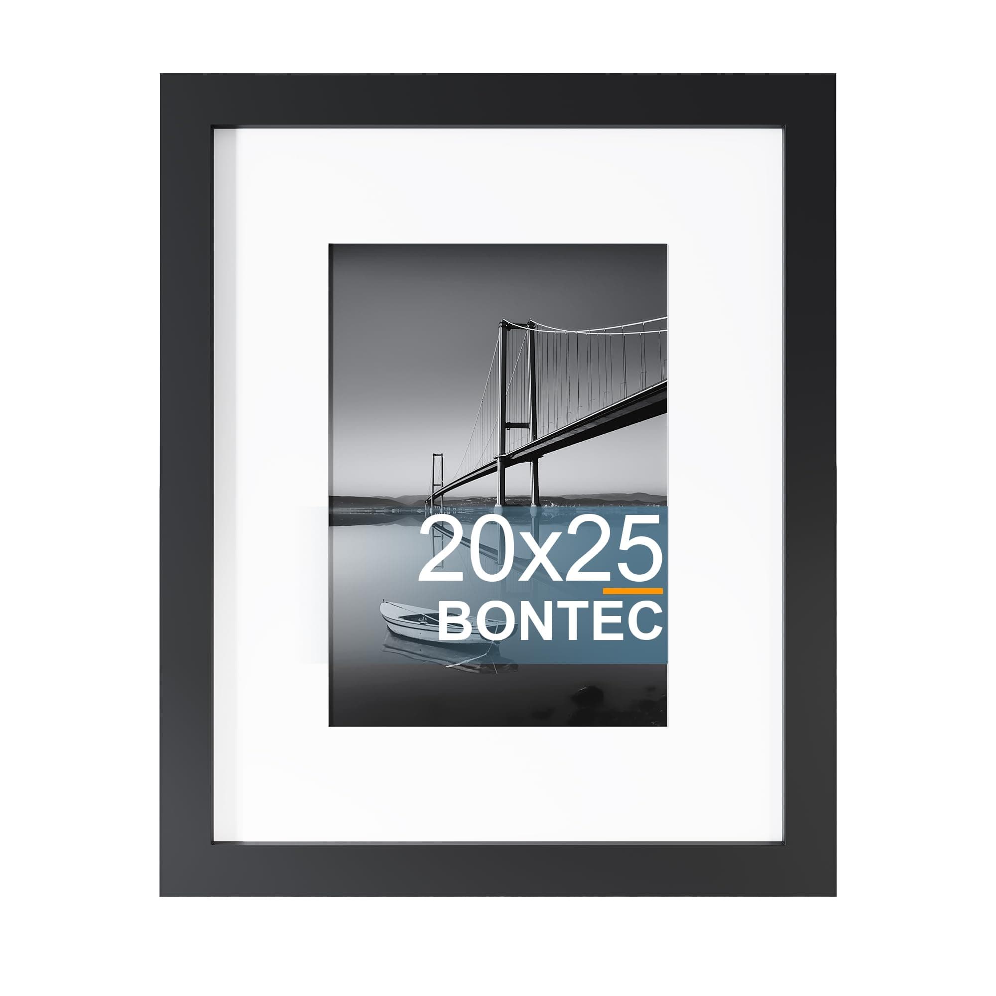 🖼️ BONTEC Bilderrahmen 20 x 25 cm - Klassischer Rahmen mit PET-Deckel