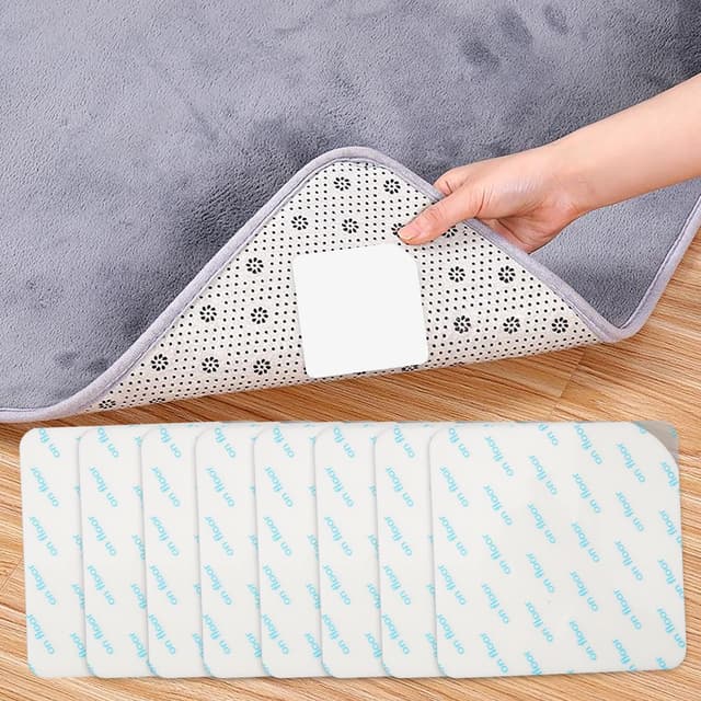 🌟 8 Stück Antirutschmatte für Teppich - Rutschfeste Pads für Küche, Balkon & Badezimmer