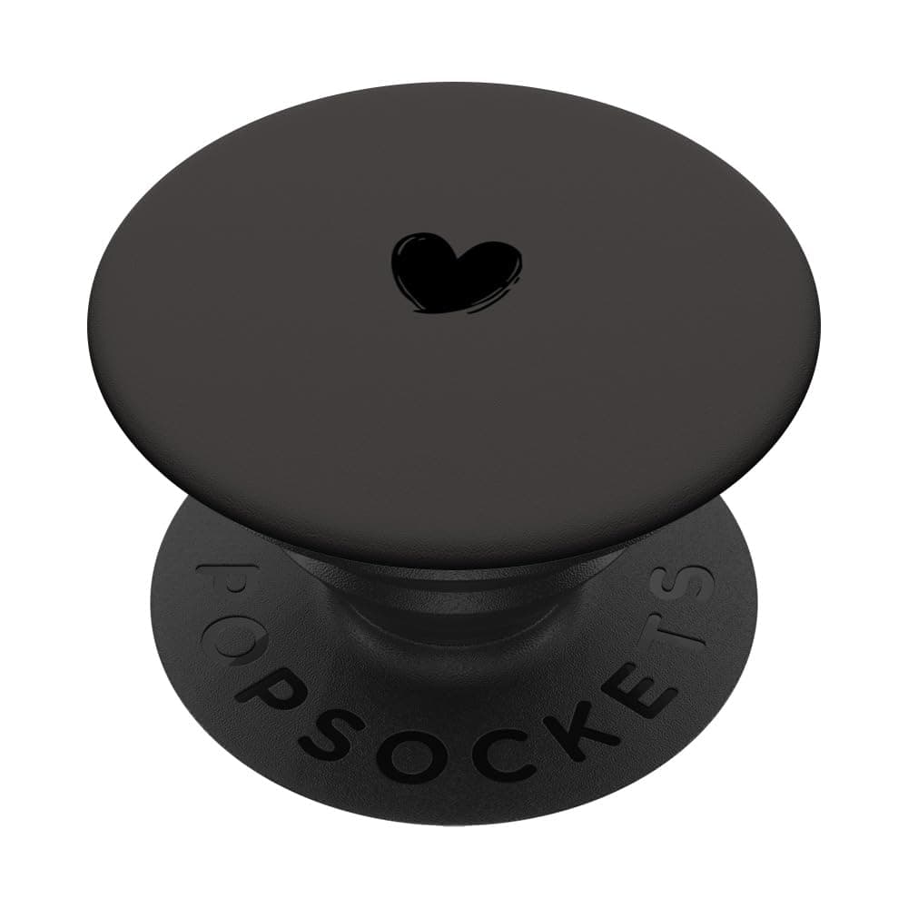 PopSockets Pop Grip: Schwarz Grau ❤️ Minimalistisch Herz