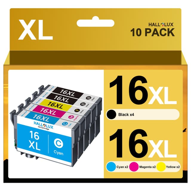 🌟 16XL 16 Multipack Druckerpatronen für Epson WF-2630 - 10er-Pack