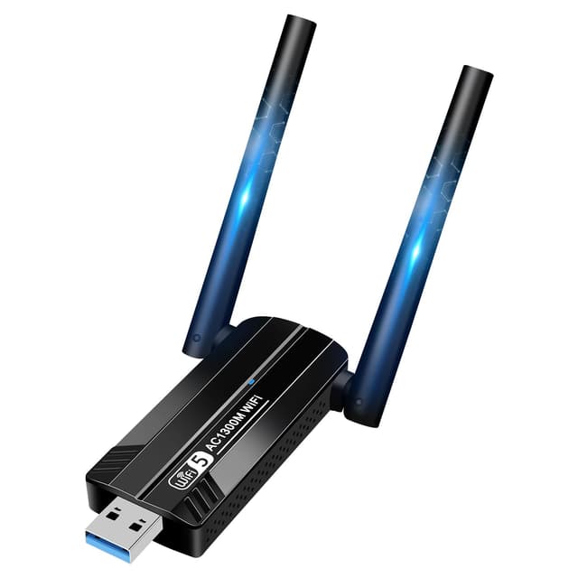 🔥 Vemfay USB WLAN Stick Adapter für PC, 1300Mbps Dualband USB Stick WLAN Adapter 🚀