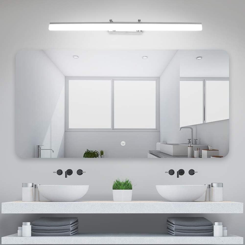 Klighten LED Spiegelleuchte 18W - Verstellbare Halterung, 5500K Weißlicht, IP44 Spritzwasserschutz 🌟