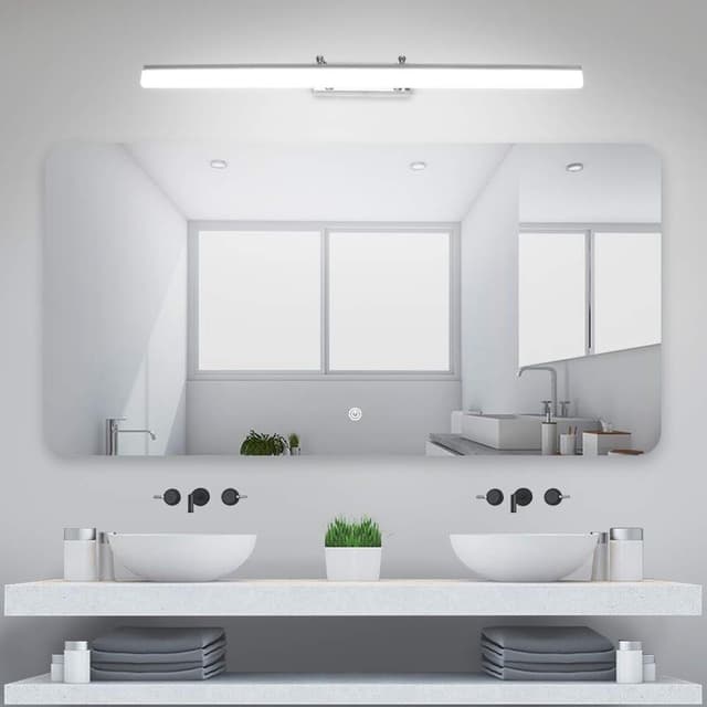 Klighten LED Spiegelleuchte 18W - Verstellbare Halterung, 5500K Weißlicht, IP44 Spritzwasserschutz 🌟