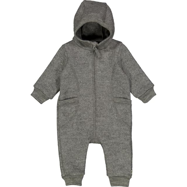🌟 Super Deal! 🌟 Müsli Baby-Mädchen Wool Boiled Suit Fleece Jacket 80-86 Light Grey Melange