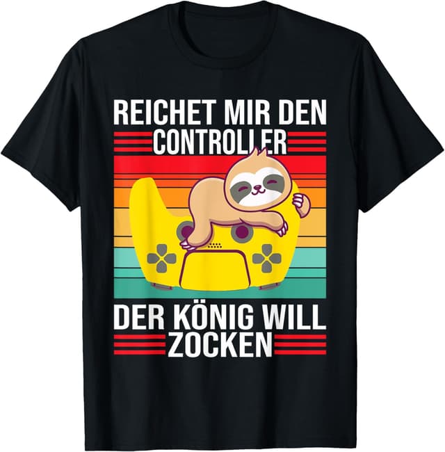 😎🎮👑 Zocken Reichet mir den Controller König PS5 Konsole Gamer T-Shirt