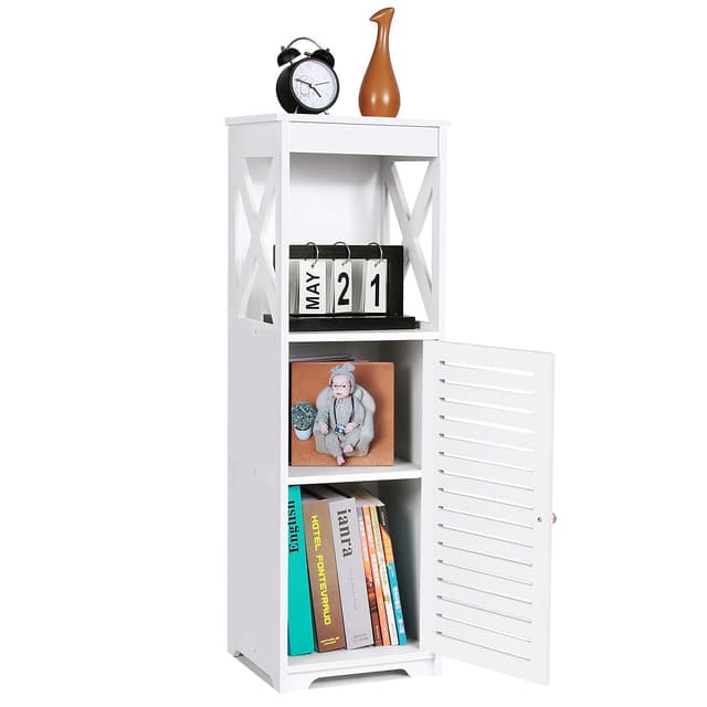 🚿 OUDIE Badezimmerschrank Schmal - Badschrank zur Aufbewahrung von Toilettenpapier und mehr! 🛁