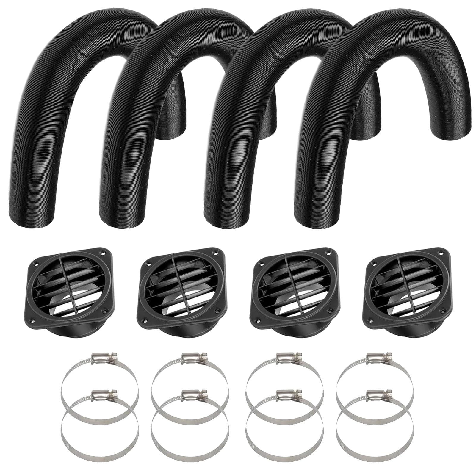 🔥 Ali2 Diesel Heizung Kanal Vent Kit 42mm - 4 Set Paket 2 🚚