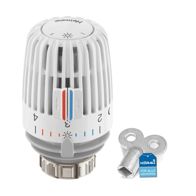 🔥 Super Deal! IMI Heimeier Thermostat-Kopf 6000-00.500 + kör4u Heizkörper-Entlüftungsschlüssel