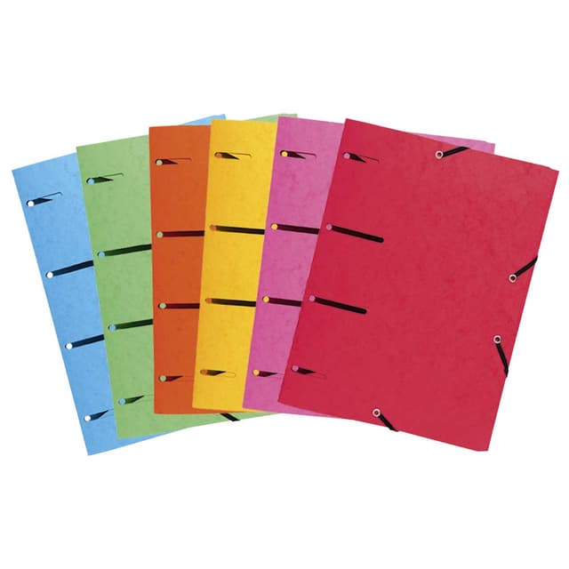 25er Pack Sammelmappen Punchy+ aus Colorspan mit 3 Innenklappen und Gummizügen