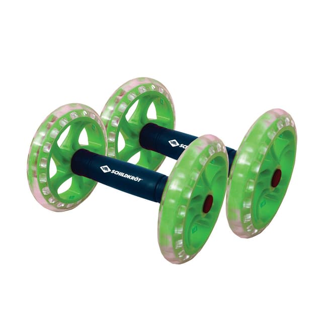 🐢 Schildkröt Dual Roller Set of 2 mit Kugellagern, Kernrad, Bauchtrainer, in 4 Farben Box Mehrfarbig 🏋️‍♂️