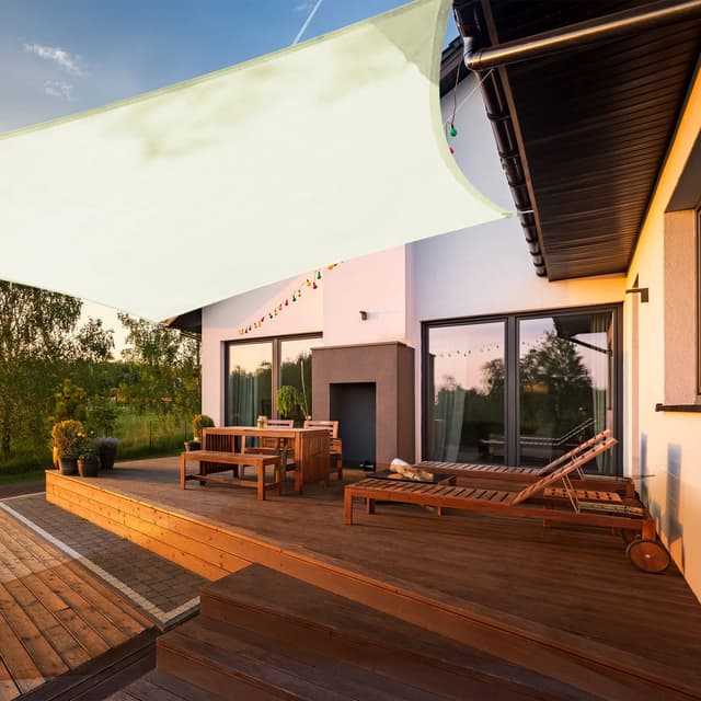 🌞🌿 HAIKUS Sonnensegel Wasserdicht Rechteckig 4x4m Premium PES Polyester 🌞🌿
