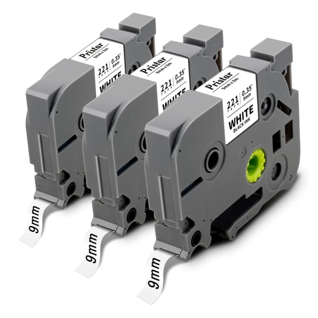 🔥 Pristar Kompatibel 9mm Schriftband für Brother TZe-221 - 3er Pack Angebot! 🎉